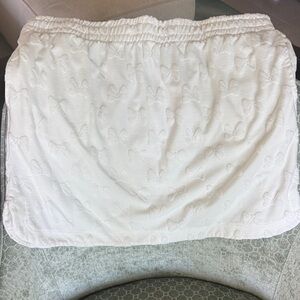 Disney Minnie Mouse White Terry Skirt Large EUC